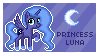 a pixel art of princess luna from my little pony with a moon in the background .