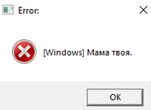 a computer screen with an error message that says windows