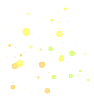 yellow and green circles are on a white background