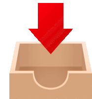 a red arrow is pointing down at an empty box