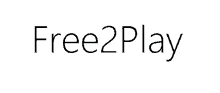 a white background with the words free2play written in black