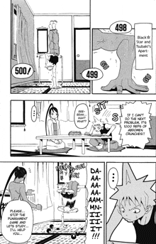 a man is doing a handstand while a woman sits at a table in a black and white comic