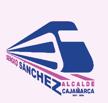 a blue and white logo for sergio sanchez