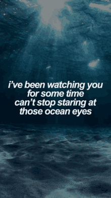 a quote that says i 've been watching you for some time