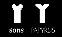 a black background with the letters t and y in white