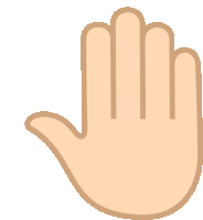 an icon of a hand with the fingers spread out