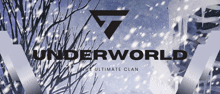 a poster for underworld the ultimate clan shows snow falling