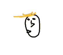 a drawing of a person 's face with a crown on it