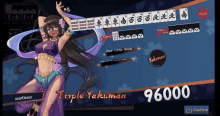 a screenshot of a game that says triple yakumar 96,000