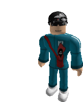 a roblox character wearing sunglasses and a headband