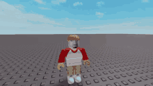 a roblox character with a purple face on his face