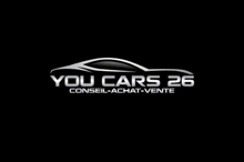 a logo for you cars 26 with a car on it