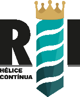 a logo for helice continua shows a tie with a crown on top