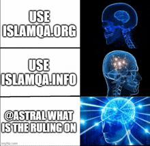 a picture of a skull with the words " use islamqa.org " on it