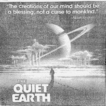 a poster for the movie the quiet earth