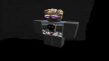 a roblox character wearing sunglasses and a black shirt