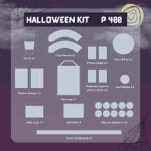 a halloween kit for p400 includes a cup sleeves