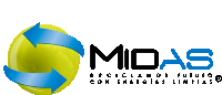 a logo for midas recyclamos futuro con energias limpias is shown