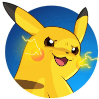 a pikachu with lightning bolts coming out of it 's mouth