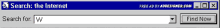 a computer screen that says search the internet on the top