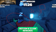 a screenshot of a video game that says next reward 11:26