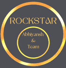 a logo for rockstar abhiyansh & team is shown