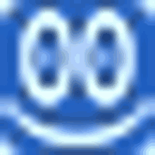 a blue background with a smiley face and the number 00