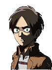 eren jaeger from attack on titan is wearing a mask and a jacket .