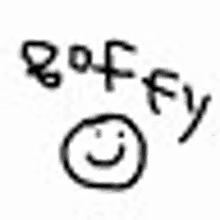 a black and white drawing of a smiley face with the word safety written below it .