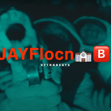 a picture of a person holding a gun with the words jayflocn b on it