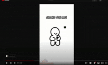 a gingerbread man is holding a cell phone in his hand on a youtube video