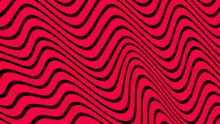 a red background with black waves that looks like a wave