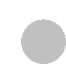 a gray circle on a white background is a pixel art icon .