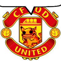 a logo for a soccer team called united with a pokemon on it