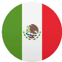 a green white and red circle with a mexican eagle on it