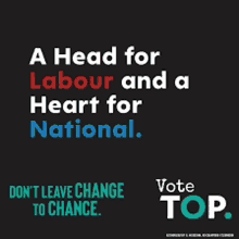 a poster that says " a head for labour and a heart for national " on it