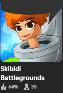 a picture of a person in a toilet with the name skibidi battlegrounds