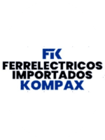 a logo for ferreelectricos importados kompax is shown