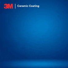 a blue background with 3m ceramic coating written in red