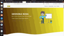 a firefox web browser open to a page titled geosoka nusa