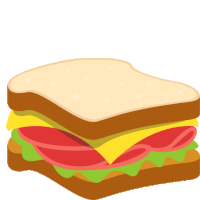 a sandwich with cheese , ham , lettuce and tomatoes on a white background .