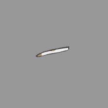 a cartoon drawing of a pencil with a yellow tip