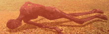 a computer generated image of a mummy laying on its back