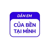 a blue and white sign that says dan em