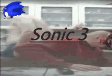 a blurred image of a person and sonic 3