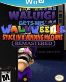 waluigi gets his walween stuck in a vending machine remastered