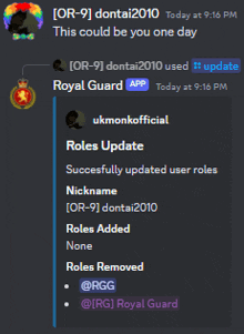 a screenshot of a discord conversation between dontai2010 and rgg