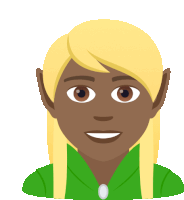 a cartoon of a woman with blonde hair and brown eyes