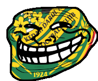 a drawing of a troll face with the year 1924 on the bottom