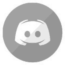 a discord icon in a circle with a shadow on a white background .